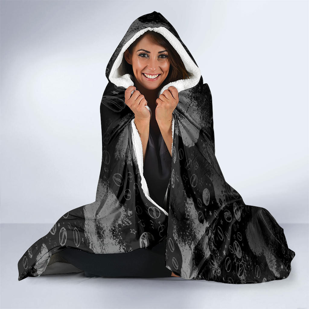 Hot Mess Highland Cow Hooded Blanket Funny Cute Coffee Lover - Im A Spicy Disaster
