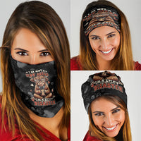 Hot Mess Highland Cow Neck Gaiter Funny Cute Coffee Lover - Im A Spicy Disaster