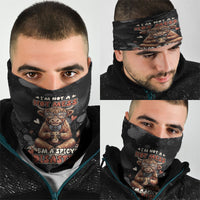 Hot Mess Highland Cow Neck Gaiter Funny Cute Coffee Lover - Im A Spicy Disaster