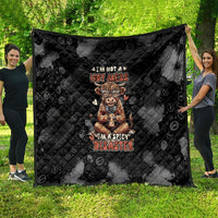 Hot Mess Highland Cow Quilt Funny Cute Coffee Lover - Im A Spicy Disaster