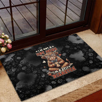 Hot Mess Highland Cow Rubber Doormat Funny Cute Coffee Lover - Im A Spicy Disaster