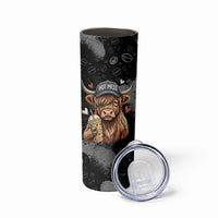 Hot Mess Highland Cow Skinny Tumbler Funny Cute Coffee Lover - Im A Spicy Disaster