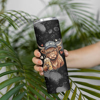 Hot Mess Highland Cow Skinny Tumbler Funny Cute Coffee Lover - Im A Spicy Disaster