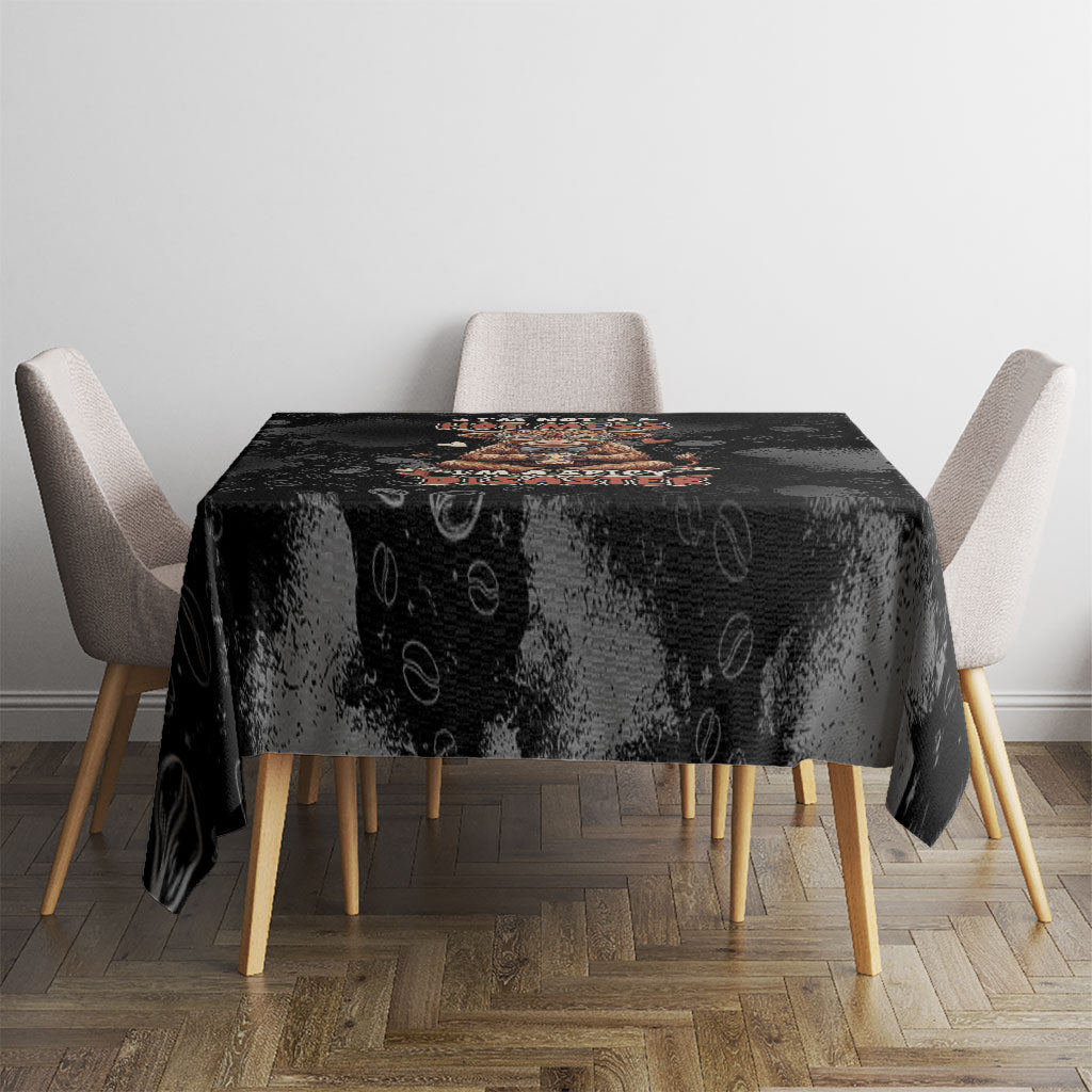 Hot Mess Highland Cow Tablecloth Funny Cute Coffee Lover - Im A Spicy Disaster