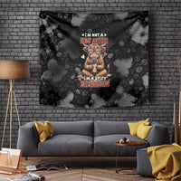 Hot Mess Highland Cow Tapestry Funny Cute Coffee Lover - Im A Spicy Disaster
