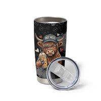 Hot Mess Highland Cow Tumbler Cup Funny Cute Coffee Lover - Im A Spicy Disaster