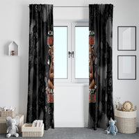 Hot Mess Highland Cow Window Curtain Funny Cute Coffee Lover - Im A Spicy Disaster