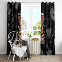 Hot Mess Highland Cow Window Curtain Funny Cute Coffee Lover - Im A Spicy Disaster