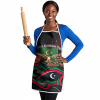 Libya Revolution Day Apron Flying Eagle Libyan Coat Of Arms Map - Land Of Resilience And Pride