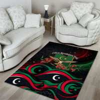 Libya Revolution Day Area Rug Flying Eagle Libyan Coat Of Arms Map - Land Of Resilience And Pride