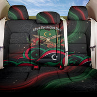 Libya Revolution Day Back Car Seat Cover Flying Eagle Libyan Coat Of Arms Map - Land Of Resilience And Pride