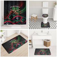 Libya Revolution Day Bathroom Set Flying Eagle Libyan Coat Of Arms Map - Land Of Resilience And Pride