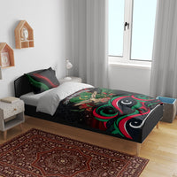 Libya Revolution Day Bedding Set Flying Eagle Libyan Coat Of Arms Map - Land Of Resilience And Pride