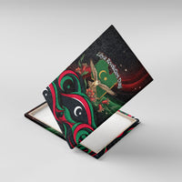 Libya Revolution Day Canvas Wall Art Flying Eagle Libyan Coat Of Arms Map - Land Of Resilience And Pride
