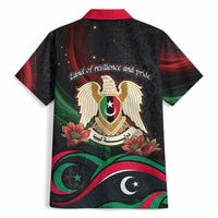 Libya Revolution Day Hawaiian Shirt Flying Eagle Libyan Coat Of Arms Map - Land Of Resilience And Pride