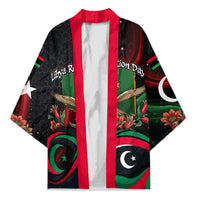 Libya Revolution Day Kimono Flying Eagle Libyan Coat Of Arms Map - Land Of Resilience And Pride