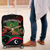 Libya Revolution Day Luggage Cover Flying Eagle Libyan Coat Of Arms Map - Land Of Resilience And Pride