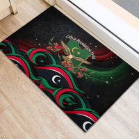 Libya Revolution Day Rubber Doormat Flying Eagle Libyan Coat Of Arms Map - Land Of Resilience And Pride