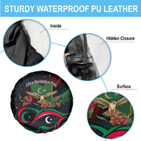 Libya Revolution Day Spare Tire Cover Flying Eagle Libyan Coat Of Arms Map - Land Of Resilience And Pride