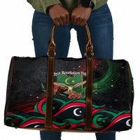 Libya Revolution Day Travel Bag Flying Eagle Libyan Coat Of Arms Map - Land Of Resilience And Pride