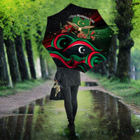 Libya Revolution Day Umbrella Flying Eagle Libyan Coat Of Arms Map - Land Of Resilience And Pride