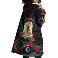 Libya Revolution Day Wearable Blanket Hoodie Flying Eagle Libyan Coat Of Arms Map - Land Of Resilience And Pride