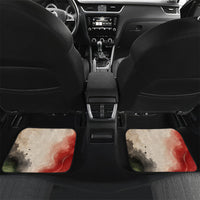 Libya Revolution Day Car Mats Libyan National Pride Watercolor Flag Waves Floral