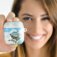 Uzbekistan Independence Day AirPods Case Honor The Legacy Flying Eagle Plants National Emblem