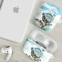 Uzbekistan Independence Day AirPods Case Honor The Legacy Flying Eagle Plants National Emblem