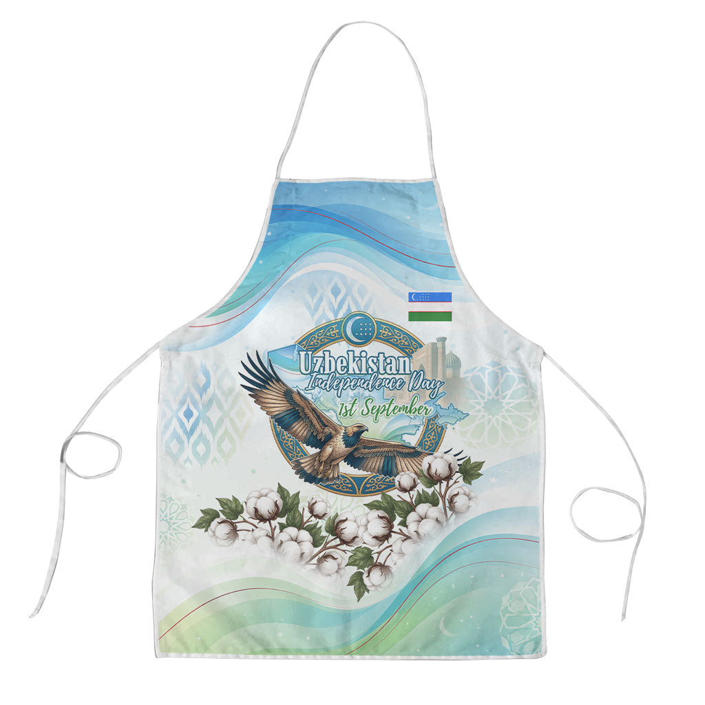Uzbekistan Independence Day Apron Honor The Legacy Flying Eagle Plants National Emblem
