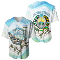 Uzbekistan Independence Day Baseball Jersey Honor The Legacy Flying Eagle Plants National Emblem