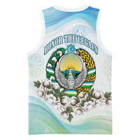 Uzbekistan Independence Day Basketball Jersey Honor The Legacy Flying Eagle Plants National Emblem