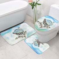 Uzbekistan Independence Day Bathroom Set Honor The Legacy Flying Eagle Plants National Emblem