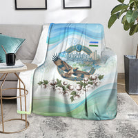 Uzbekistan Independence Day Blanket Honor The Legacy Flying Eagle Plants National Emblem