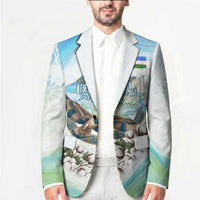 Uzbekistan Independence Day Blazer Honor The Legacy Flying Eagle Plants National Emblem