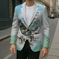 Uzbekistan Independence Day Blazer Honor The Legacy Flying Eagle Plants National Emblem