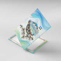 Uzbekistan Independence Day Canvas Wall Art Honor The Legacy Flying Eagle Plants National Emblem