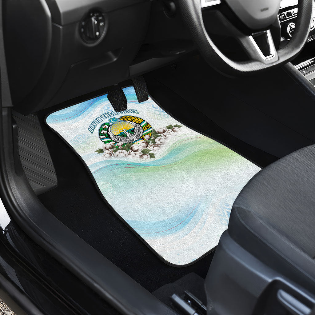 Uzbekistan Independence Day Car Mats Honor The Legacy Flying Eagle Plants National Emblem