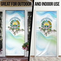 Uzbekistan Independence Day Door Cover Honor The Legacy Flying Eagle Plants National Emblem