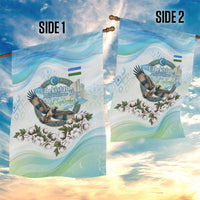Uzbekistan Independence Day Garden Flag Honor The Legacy Flying Eagle Plants National Emblem