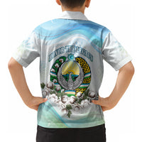 Uzbekistan Independence Day Hawaiian Shirt Honor The Legacy Flying Eagle Plants National Emblem