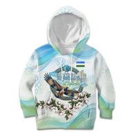 Uzbekistan Independence Day Kid Hoodie Honor The Legacy Flying Eagle Plants National Emblem