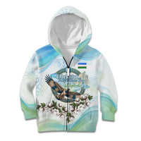Uzbekistan Independence Day Kid Hoodie Honor The Legacy Flying Eagle Plants National Emblem