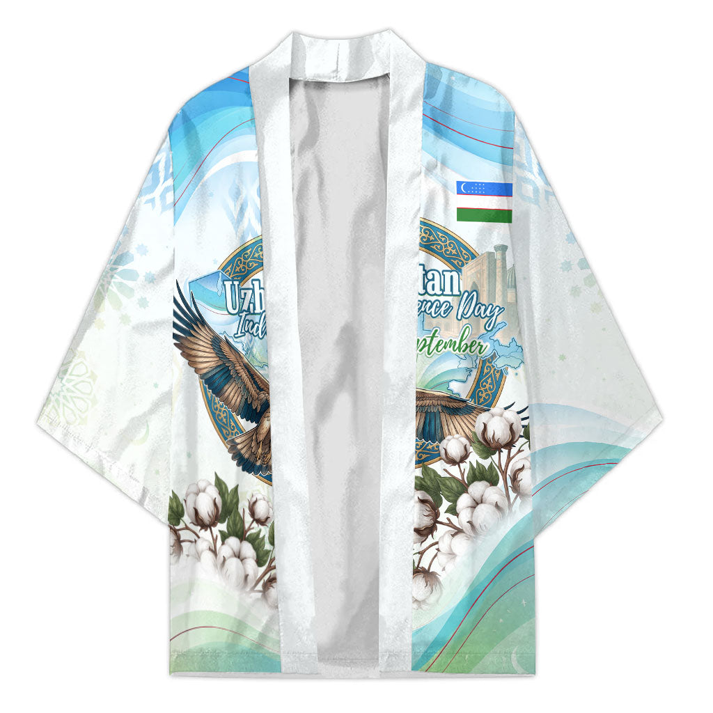 Uzbekistan Independence Day Kimono Honor The Legacy Flying Eagle Plants National Emblem