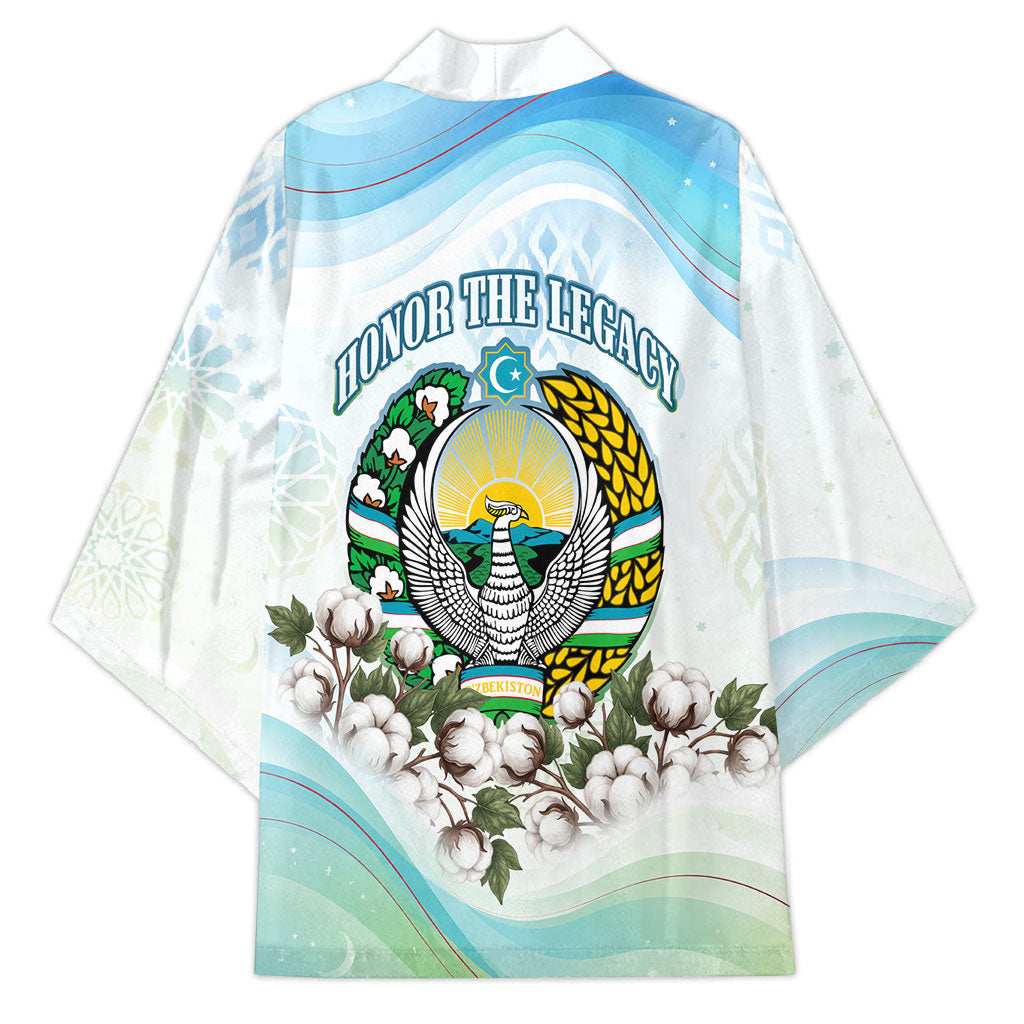 Uzbekistan Independence Day Kimono Honor The Legacy Flying Eagle Plants National Emblem