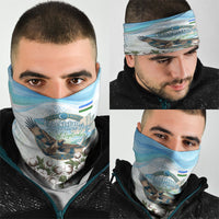 Uzbekistan Independence Day Neck Gaiter Honor The Legacy Flying Eagle Plants National Emblem