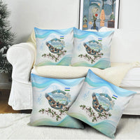Uzbekistan Independence Day Pillow Cover Honor The Legacy Flying Eagle Plants National Emblem