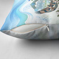 Uzbekistan Independence Day Pillow Cover Honor The Legacy Flying Eagle Plants National Emblem