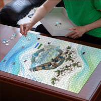 Uzbekistan Independence Day Puzzle Honor The Legacy Flying Eagle Plants National Emblem