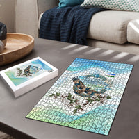 Uzbekistan Independence Day Puzzle Honor The Legacy Flying Eagle Plants National Emblem